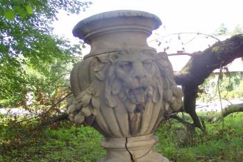 rozbitá váza po pádu větve jednoho z jírovců (© Lukáš Pechánek, 08/2011)