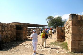 Archeologické naleziště Tel Hazor v Izraeli. (© Pavel Vítek 10/2016)