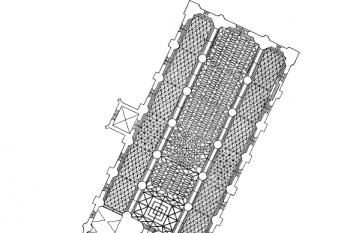 půdorys kostela (© Milada a Oldřich Radovi: Sklípková klenba a prostor (in: Umění, Časopis Ústavu dějin umění AV ČR, roč. VIII/1960, č. 5, Praha 1960))