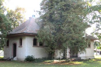 Hřbitovní kaple v olomoucké Nové ulici. (© Pavel Vítek 10 2021)