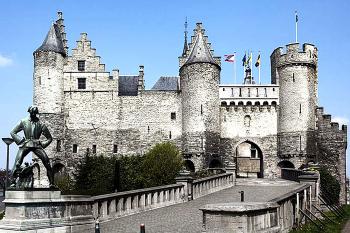 Hrad Het Steen v belgických Antverpách. (© Pavel Vítek 06/2005)