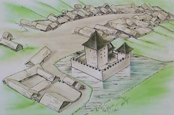 Rekonstrukce vesnice ( © Roman Řezáč 07/2004)