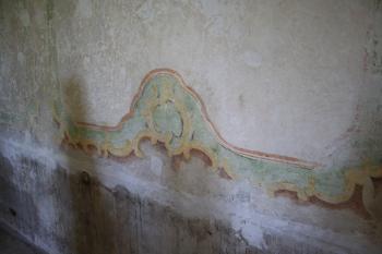Stěna připravená na restaurování (© Miroslav Mastný, 07/2011)