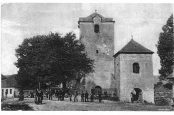 kostel  v r. 1905 (© zdroj: https://www.turany.sk)
