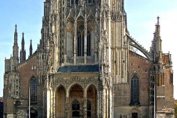Ulm Münster v Ulmu v  Bádensku-Württembersku u hranic s Bavorskem.  (© Pavel Vítek  07/2002)