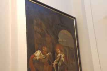 Kaple sv. Anny - obraz sv. Václav přebírá rámě sv. Víta (© Johannes Cladis, 01/2017)