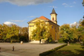kostel na náměstí v Josefově (© Jiří Čížek, 09/2008)