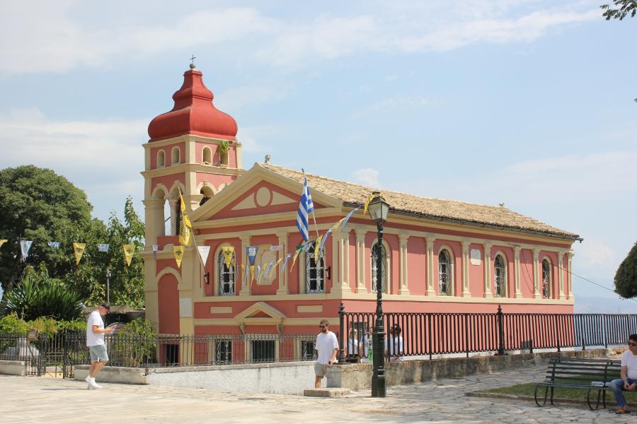 chrám Panny Marie z Mandraki a sv. Pantaleona