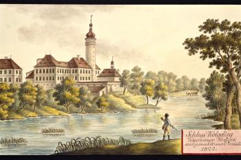Zámek na obr. I.A.Venuta z roku 1822 (© Ing. Karel Kubín, 09/2017)