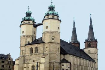 Kostel Panny Marie v německém městě Halle nad Saalou. (© Pavel Vítek 06/2001)