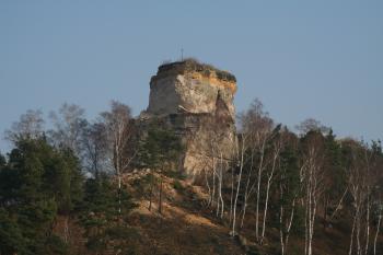 Skalní blok po sesuvu ( © Petr Nožička 11/2009)