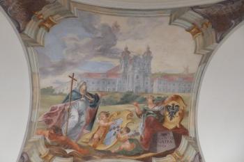 Fresky v I. patře prelatury - klášter Lehnické pole (© Johannes Cladis, 08/2015)