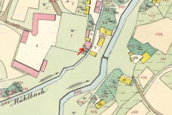 indikační skica, výřez, 1837 (© archivnimapy.cuzk.cz)