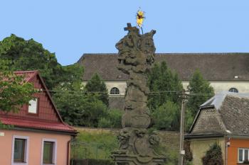 Sousoší Nejsvětější Trojice ve Svitavách. (© Pavel Vítek  09/2022)