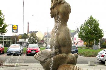 Fontána Zrození Venuše v olomoucké čtvrti Povel. (© Pavel Vítek  10/2022)