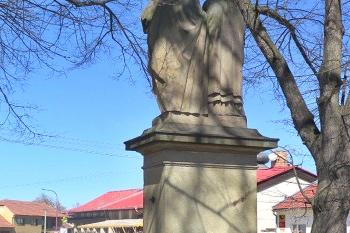 Sousoší Cyrila a Metoděje v Jaroměřicích u Jevíčka. (© Pavel Vítek 09/2022)