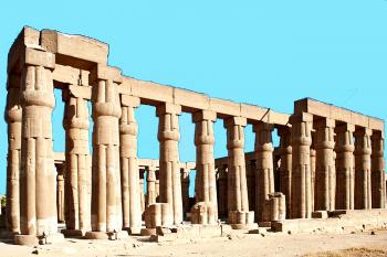 Egyptský starověký chrámový komplex v Luxoru. (© Pavel Vítek 07/2021)