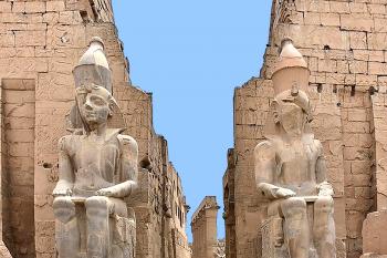 Egyptský starověký chrámový komplex v Luxoru. (© Pavel Vítek 07/2021)