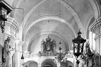 pohled do lodi před r. 1937 (© Emanuel Poche: Soupis památek historických a uměleckých v Království Českém, sv. 48 Politický okres královédvorský, Archaelogická komise při České akademii věd a umění, Praha 1937)