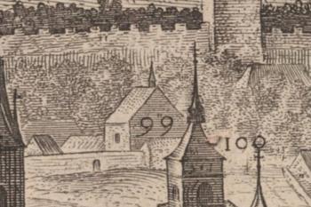 kaple na Sadelerově prospektu Prahy (Aegidius Sadeler, 1606)