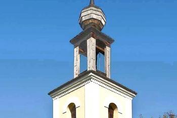 Zvonice v Zadním Arnoštově, místní části města Jevíčka u Svitav. (© Pavel Vítek 09/2022)