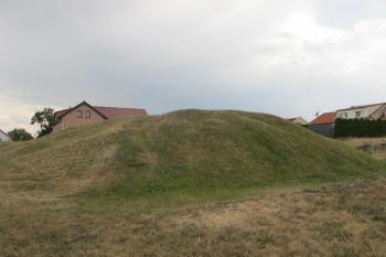 celkový pohled na tvrziště od sv. (© D Dohňanský, 07/2018)