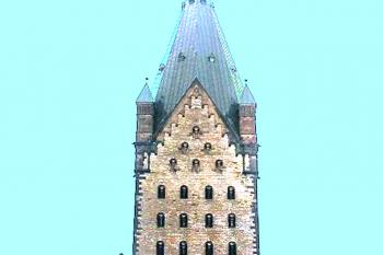 Katedrála sv. Marie, sv. Libora a sv. Kiliána v Německém Paderbornu. (© Pavel Vítek 06/2001)