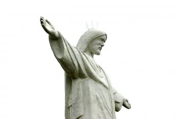 Socha Krista v Úžicích u Kralup nad Vltavou (© Pavel Vítek  05/2023)