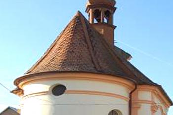 Kaple sv. Floriána v obci Tři dvory, místní část města Litovel. (© Pavel Vítek 09/2022)