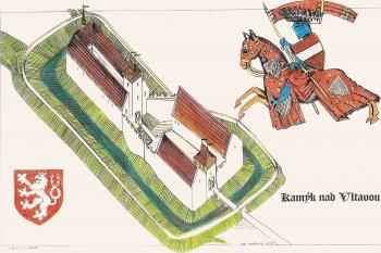 rekonstrukce hradu podle T. Durdíka (© jan heřman, 02/2012)