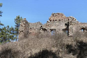panorama hradního jádra od jihu ( © Pavel Zany Komárek 2.4. 2005)