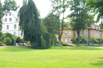 Pohled na park lázní. (© Ivo Rozehnal  07/2023)