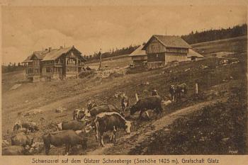 dobová pohlednice (© zdroj:http://www.schroniskonasniezniku.eu)
