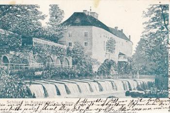 zámek na dobové pohlednici 1905-1908 (© zdroj: https://polska-org.pl)