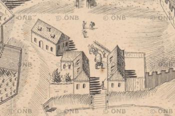 Polsko na plánu Prahy z roku 1769 (J. D. Huber)