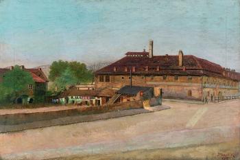 pivovar Libušinka ( Jan Minařík, olej na plátně. 1903, MMP H 61.843)