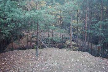 Svršek kupy přeťatý příkopem (2003 ©Michal Merkl)