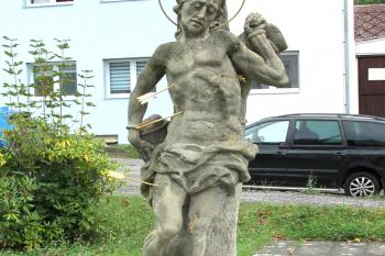 Stráž pod Ralskem u Mimoně, sochy světců (© Pavel Vítek 09/2023)