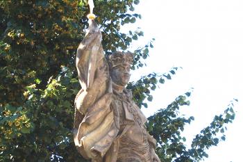 Socha sv. Václava v Ústí nad Orlicí. (© Pavel Vítek  09/2023)