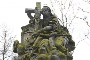 Sousoší tří svatých v Osečné pod Ještědem. (© Pavel Vítek  11/2023)