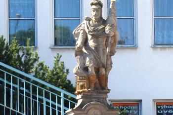 Socha sv. Floriána v Ústí nad Orlicí. (© Pavel Vítek  09/2023)