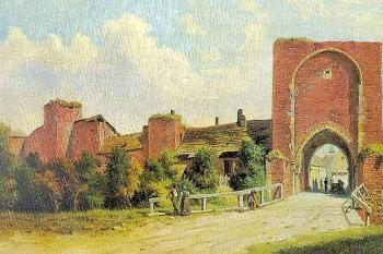 Svatojiřská brána (5) ( © Malba neurčeného anonyma před 1885)