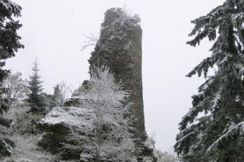 zříceniny hradu Koberštejn (© Vlastislav Mareček, 11/2016)