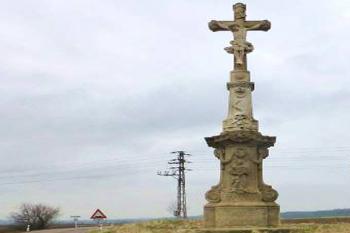 Krucifix stojící v jižní části Vysokého Mýta. (© Pavel Vítek  09/2023)