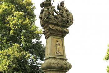 Sousoší Nejsvětější Trojice v Ústí nad Orlicí. (© Pavel Vítek  09/2023)