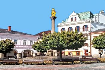 Socha Panny Marie v Ústí nad Orlicí. (© Pavel Vítek 09/2023)