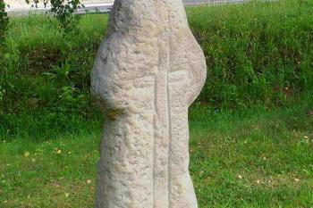 Smírčí kříž v obci Rájec u Zábřeha. (© Pavel Vítek 11/2023)