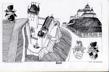 rekonstrukce hradu podle T. Durdíka (© jan heřman, 02/2012)