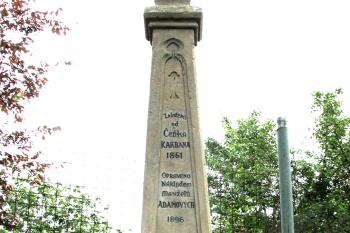 Karbanův pomníček v Kralupech nad Vltavou. (© Pavel Vítek  05/2024)