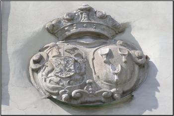 alianční erb Jiřího z Oppersdorfu a jeho ženy Barbory ( © Jan P. Štěpánek 2005)